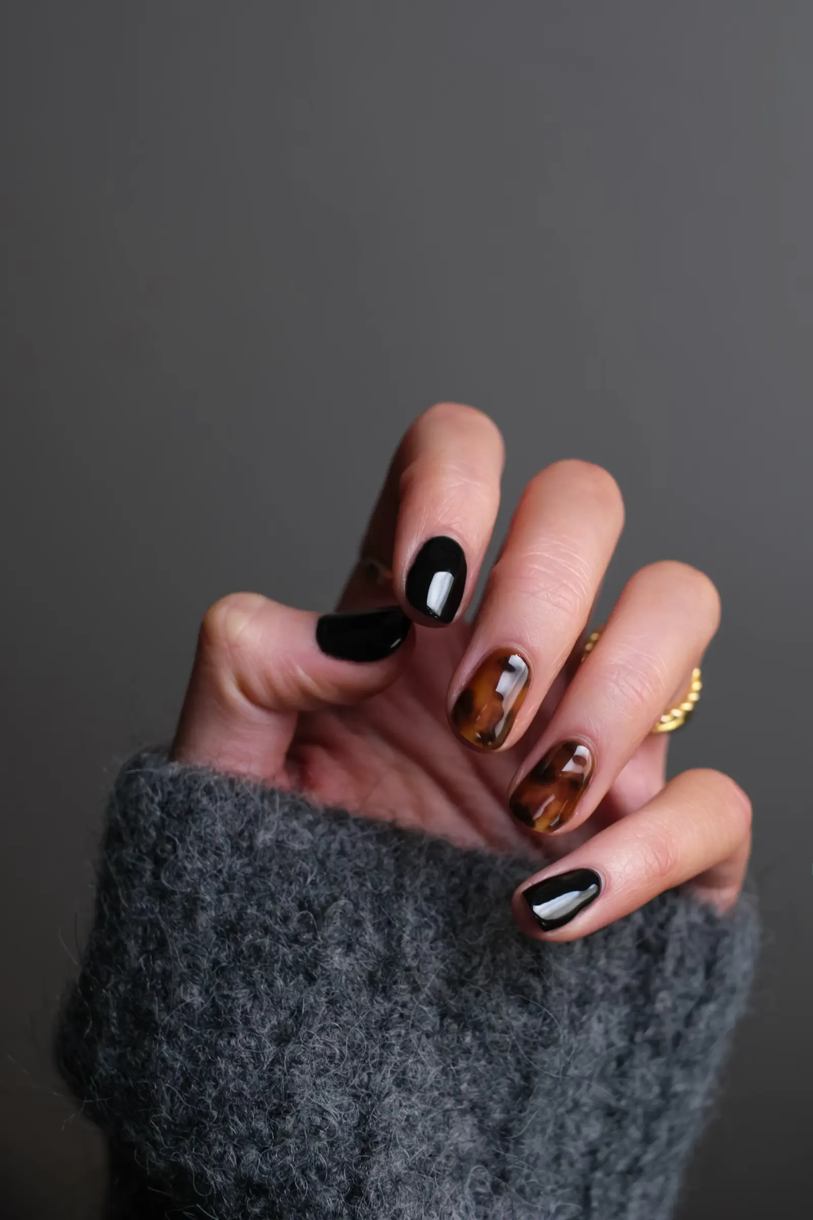 Fresh manicure with soft neutral polish